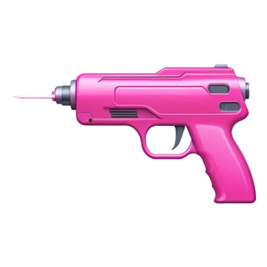 star wars like laser pink gun  sticker