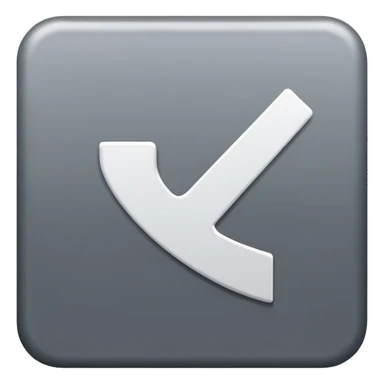 A white check inside a gray square that is tilted to the side a little bit sticker