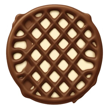 chocolate waffle sticker