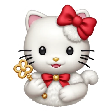 hello kitty lucky sticker