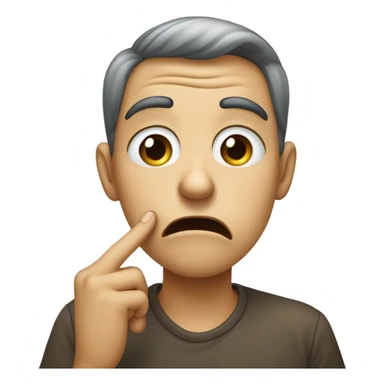 face pinching nose because of bad smel sticker