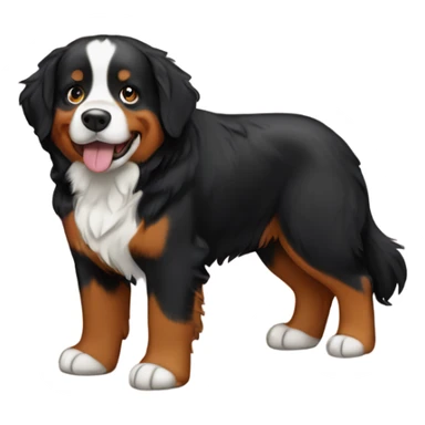Bernese mountain dog girl  sticker