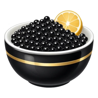 Cuenco con caviar sticker