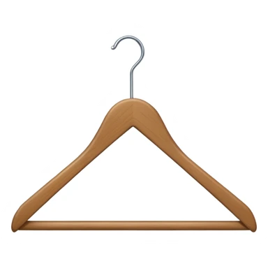 Hanger emoji full wooden and 30°angle sticker