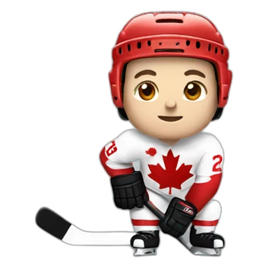 Canadian hockey player sticker