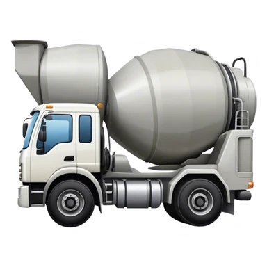 Concrete mixer truck sticker
