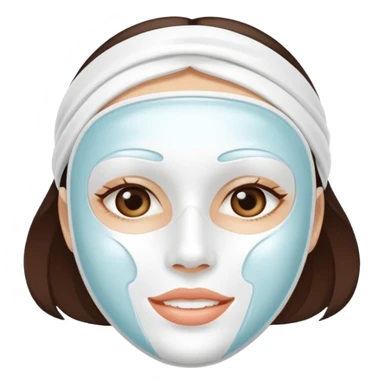 a white skincare beauty mask pack for face sticker