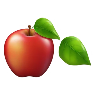 An apple style emoji for collection emails sticker