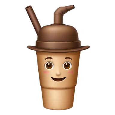 Abraham Lincoln if he were a to-go cup of coffee with his stovepipe hat sticker