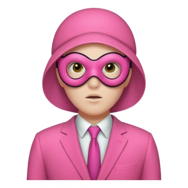 quid Game Guard — Circle mask (pink suit) sticker