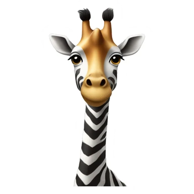 Zebra giraffe sticker