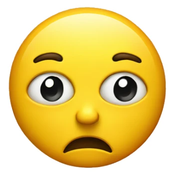 yellow emoji, serious, nodding, spinning clockwise sticker