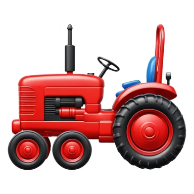 plastic toy  tractor sticker