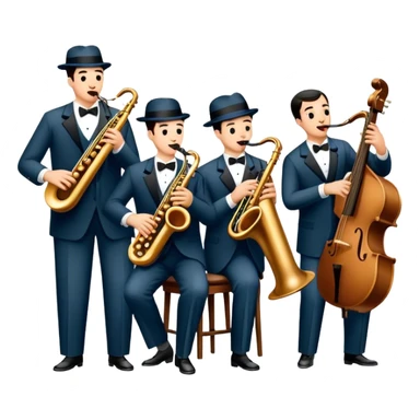 1920’s Chicago Jazz band sticker