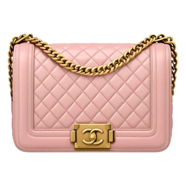 light pink chanel le boy bag sticker