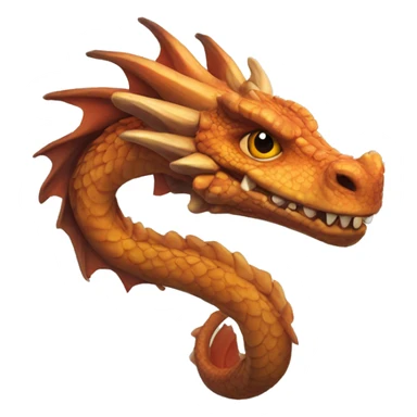 Dragones anaranjados sticker