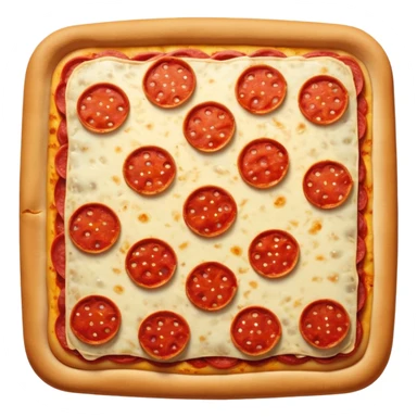 square pepperoni pizz sticker