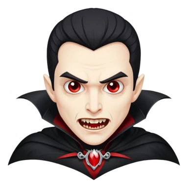 Vampire dracula – Pale figure with fangs and cape sticker