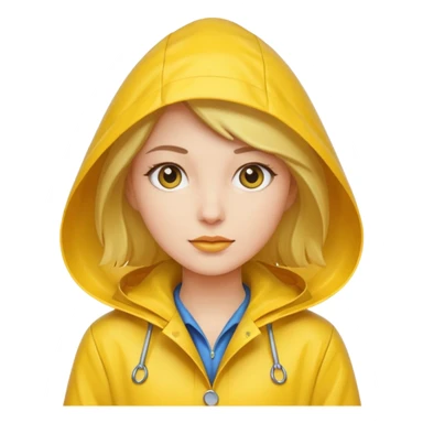 Raincoat Pedestrian woman sticker