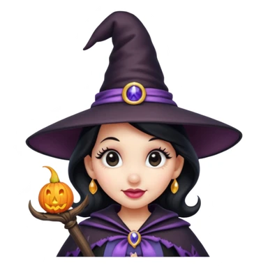 
Minnie mouse as a witch cartoon -style/cute and transparent for a sticker sticker