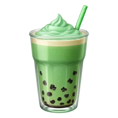 Mint  boba sticker