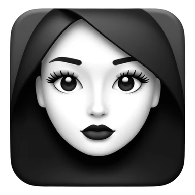 square icon depicting fashion sticker