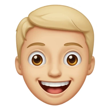 I want an overly excited face that says “I am so excited, I cannot contain. With eyes tightly squeezed closed together and a big grin emoji. With no  eyes  sticker