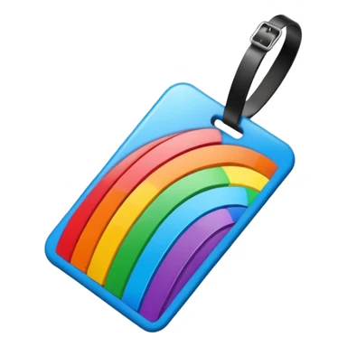rainbow paper price tag sticker