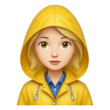 Raincoat Pedestrian woman sticker