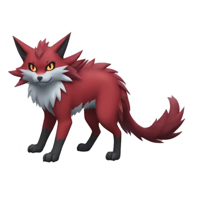Litten-Zoroark-Zangoose-Mightyena-Zorua full body sticker