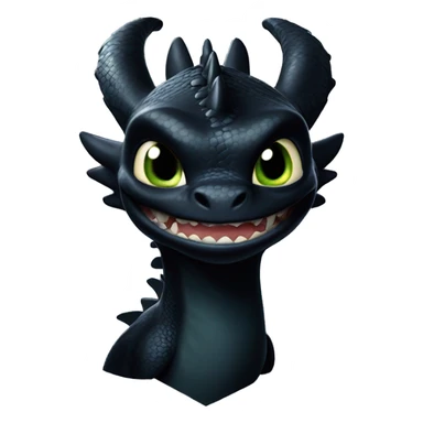 Head of the dragon toothless from how to train your dragon sticker