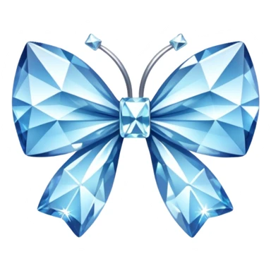 Diamond bow sticker