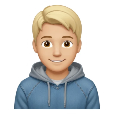 Kjekk gutt (lys i huden) som har pynta seg. Har på seg Jeans og grå hette genser og håret skal være  midtskill og fargen på håret er blondt. Litt øyevipper men ikke mye og litt mørke brun. Skal se HOT Å SEXY UT smile mer!!! Ca 20 år gammel  sticker