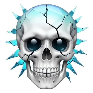 Mind blowing skull sticker