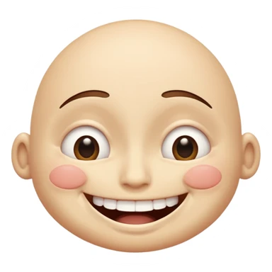 I want an overly excited face that says “I am so excited, I cannot contain. With eyes tightly squeezed closed together and a big grin emoji. With no  eyes  sticker