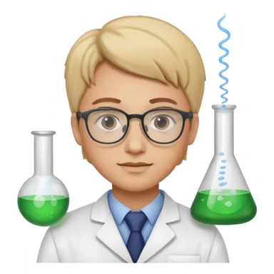 young pharmacist studying scienc sticker