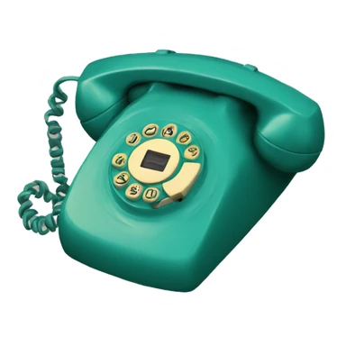 Teal 1950 phone sticker