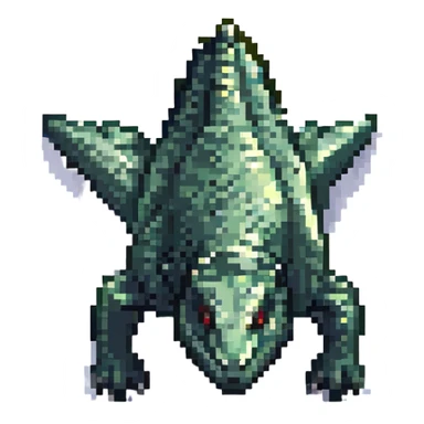 top view of a dinosaur sticker