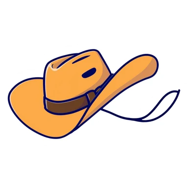 Texas cowboy hat sticker