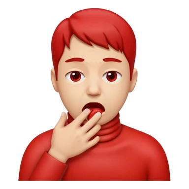 joking choking throat sticker