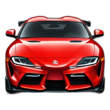 Red GR Supra facing forward sticker