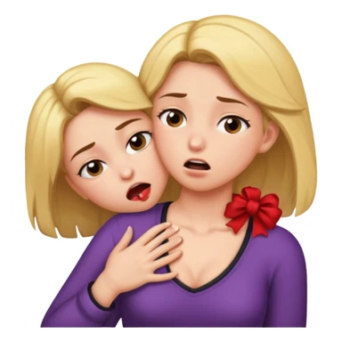 Sexy girl being seductively choked  sticker