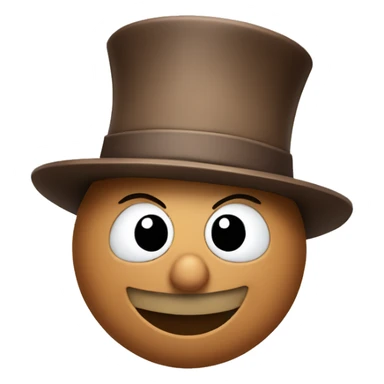 snowman with a brown hat sticker