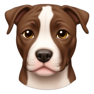 All brown Staffordshire bull terrier puppy sticker