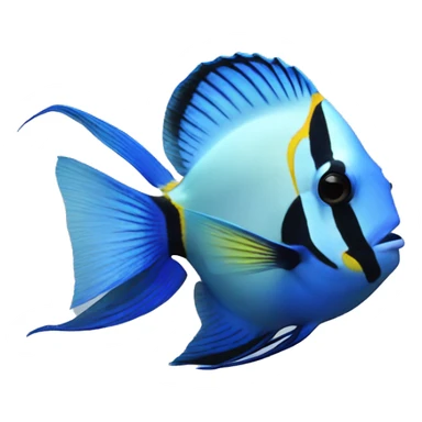 Blue tang fish sticker
