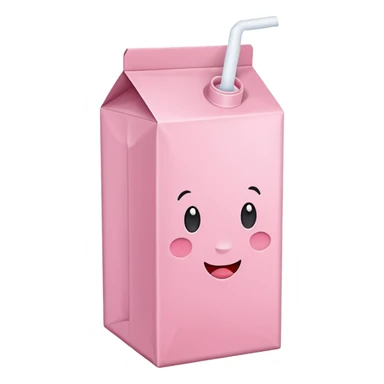 Strawberry milk carton sticker