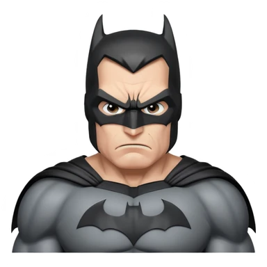 batman angry look sticker