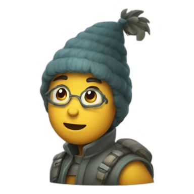 Pomme qui fait dodo sticker