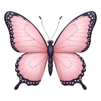   Pastel Pink Butterfly with Gypsophila sticker