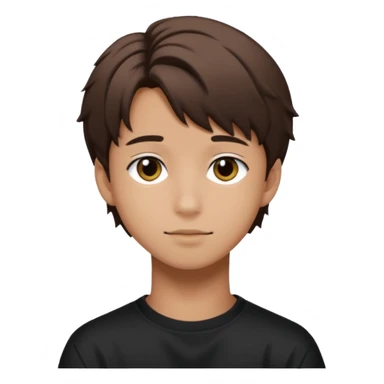 felix of stray kids brunnete sticker